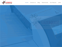 Tablet Screenshot of lazerquest.net